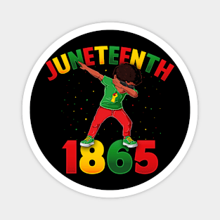 Juneteenth Dabbing Black King Melanin Brown Skin Boys Dab Magnet